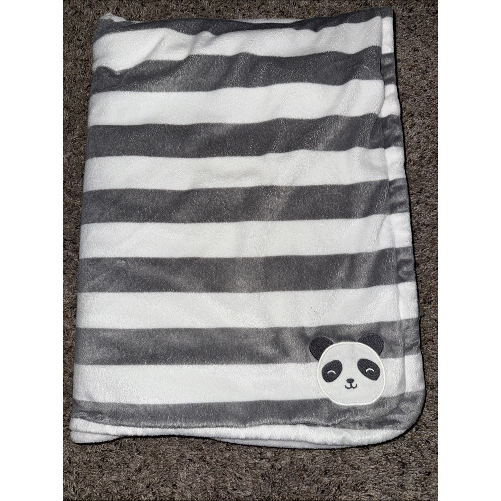 Carter's Baby Blanket Gray White Stripe Soft‎ Lovey Plush Koala 2020